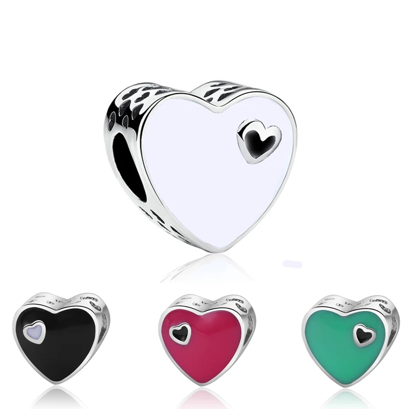 8 Colors Silver Plated Beads Charm Lovely Heart Enamel Charms Fit Original Bracelets Women DIY Jewelry Free Shipping
8 Colors Silver Plated Beads Charm Lovely Heart Enamel Charms Fit Original Bracelets Women DIY Jewelry Free Shipping