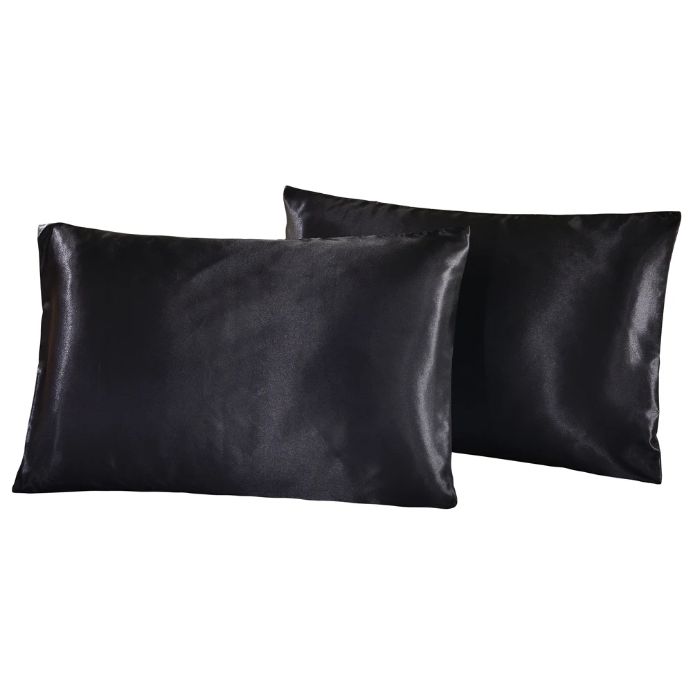 US UK Russia Size 2pcs 1pair Pillow Case Satin Solid Color Silk Pillowcase Pillow shams Twin Queen Cal-King 7 colors
US UK Russia Size 2pcs 1pair Pillow Case Satin Solid Color Silk Pillowcase Pillow shams Twin Queen Cal-King 7 colors