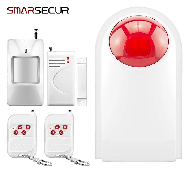 Smarsecur WS-108 Flash Strobe Indoor Siren Horn Red Sound Light Siren Burglar Security Siren Alarm +PIR Door Sensor Alarm
Smarsecur WS-108 Flash Strobe Indoor Siren Horn Red Sound Light Siren Burglar Security Siren Alarm +PIR Door Sensor Alarm