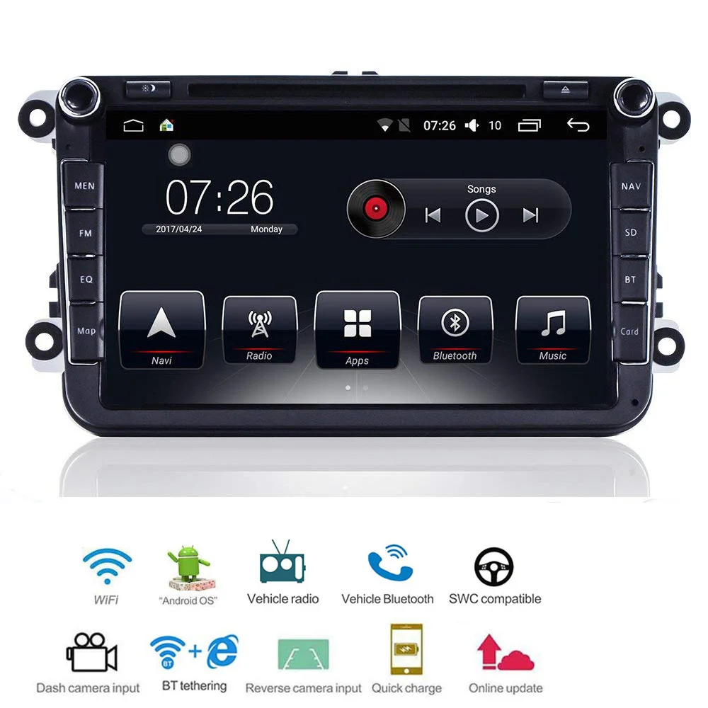 Автомагнитола на Android 10 мультимедийный плеер с сенсорным экраном Bluetooth Wi Fi