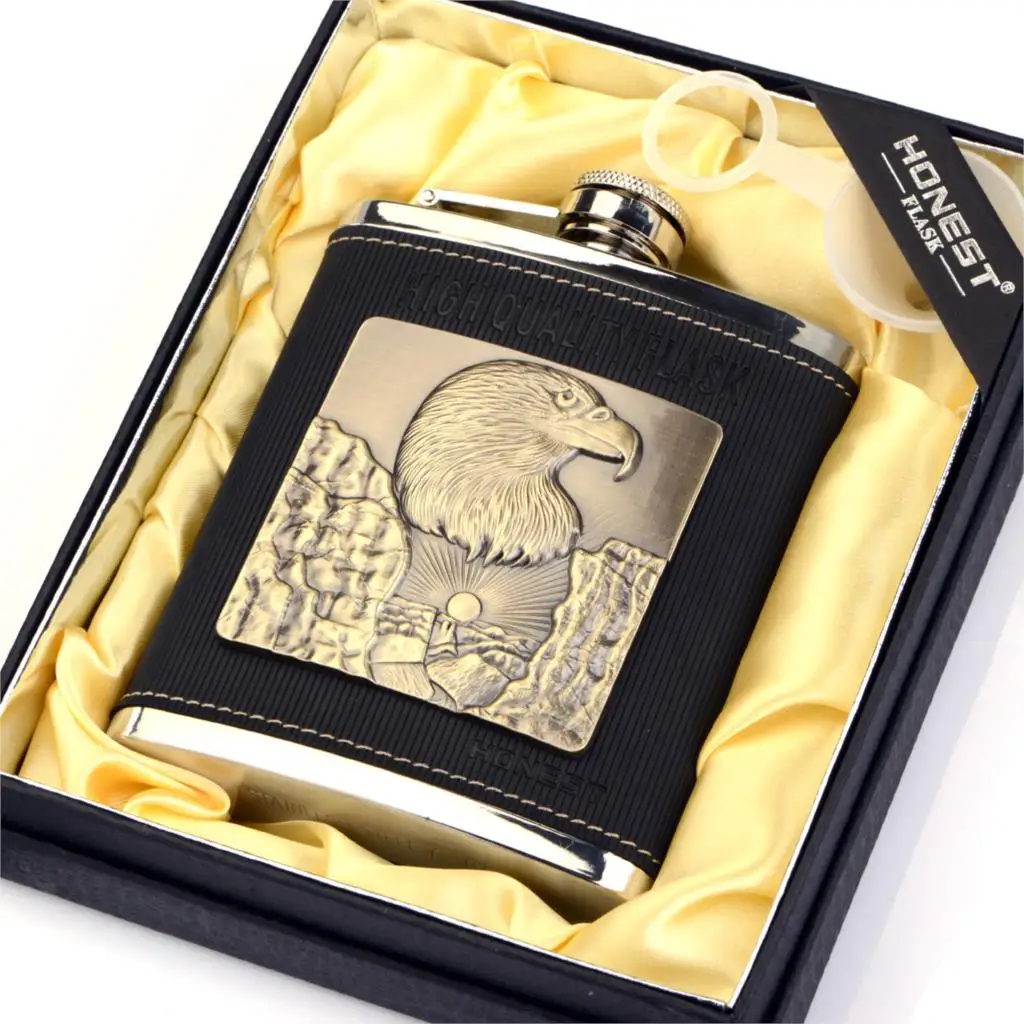 Portable 304 stainless steel hip flask ,7 oz Mountain Eagle hot Russia wine bottle. 
Portable 304 stainless steel hip flask ,7 oz Mountain Eagle hot Russia wine bottle.