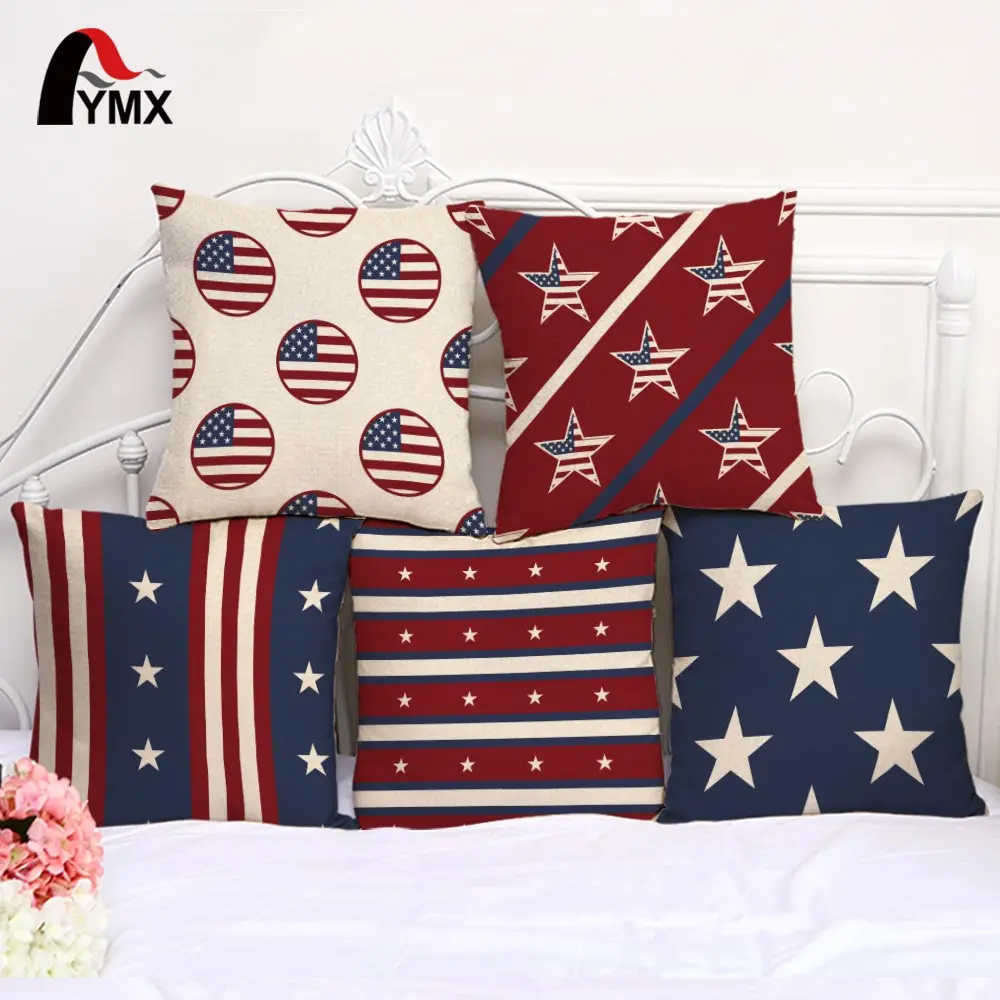 18" Luxury Cushion Cover Pillow Cases European Throw Pillow Style Geometric Vintage USA Flag Decorative Funda Vintage
18" Luxury Cushion Cover Pillow Cases European Throw Pillow Style Geometric Vintage USA Flag Decorative Funda Vintage