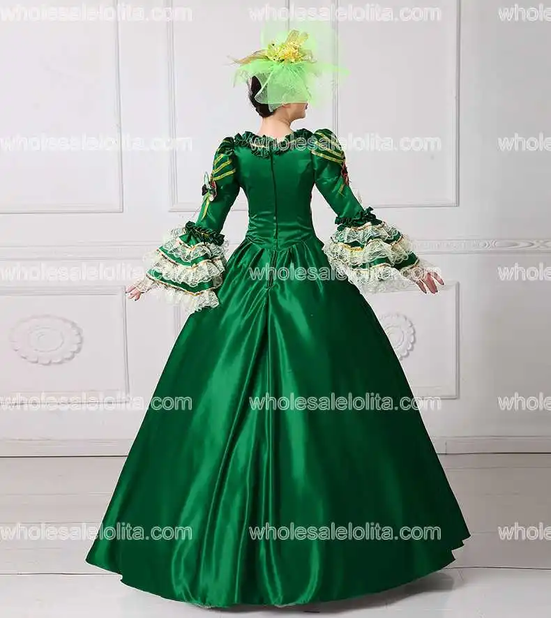 2017 Royal Green Floral Printed Marie Antoinette Dress Medieval Civil War Southern Belle Ball Gowns Women Reenactment Clothing 
2017 Royal Green Floral Printed Marie Antoinette Dress Medieval Civil War Southern Belle Ball Gowns Women Reenactment Clothing