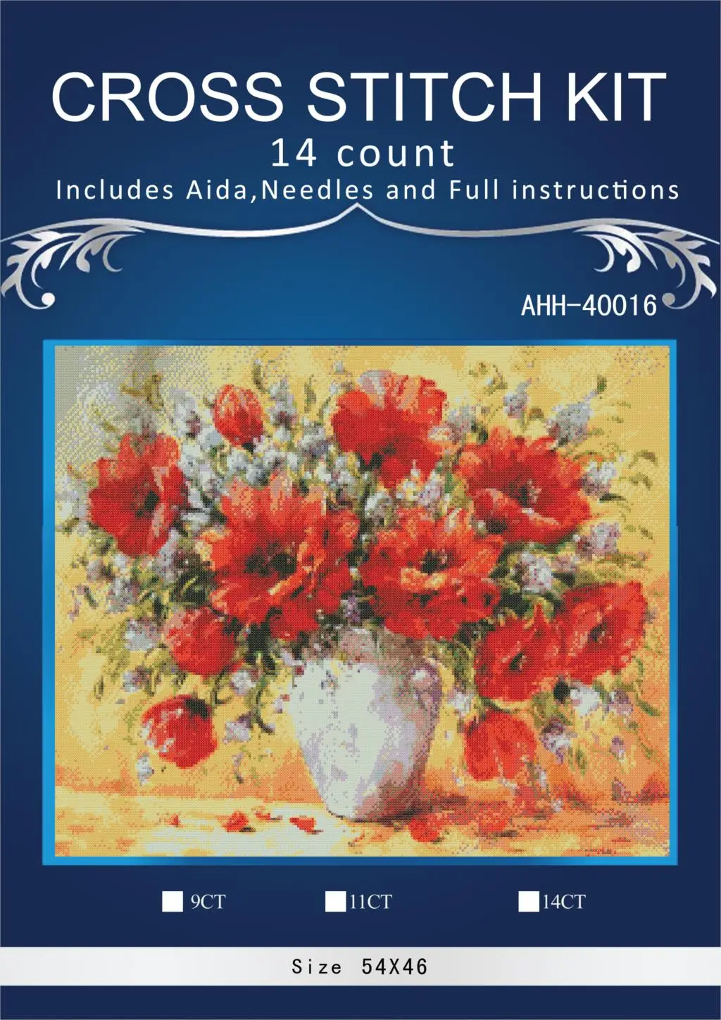 oneroom red poppy Cross Stitch Embroidery Kits 14CT dinner talking Cotton Thread Painting DIY Needlework DMC New Year Home Decor
oneroom red poppy Cross Stitch Embroidery Kits 14CT dinner talking Cotton Thread Painting DIY Needlework DMC New Year Home Decor