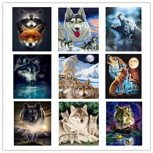 5D Diamond Embroidered Diamond Pattern Diamond Wolf Diamond Cross Stitch Acupuncture Moon
5D Diamond Embroidered Diamond Pattern Diamond Wolf Diamond Cross Stitch Acupuncture Moon