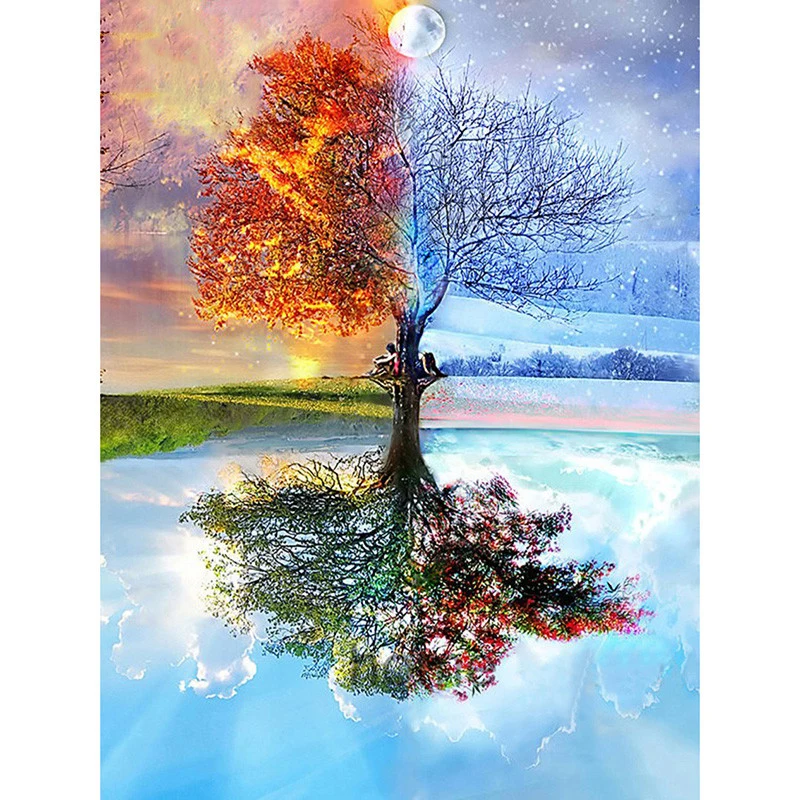 100% Full square/Round DIY 5D Diamond Painting Seasons Tree Cross Stitch Diamond Embroidery Patterns rhinestones Diamond Mosaic
100% Full square/Round DIY 5D Diamond Painting Seasons Tree Cross Stitch Diamond Embroidery Patterns rhinestones Diamond Mosaic