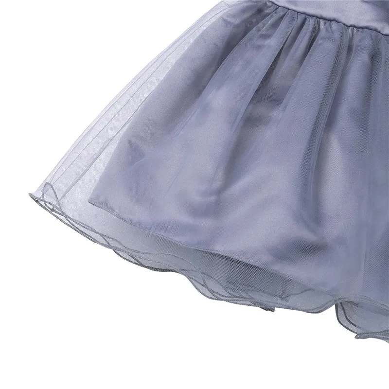 Платье без рукавов с бретельками для маленьких девочек Сетчатое платье