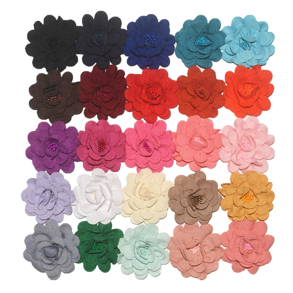 25pcs / lot 3.54'' satin burned Camellia flower with stamen stylish headband hairpin army Accessories 25 color available
25pcs / lot 3.54'' satin burned Camellia flower with stamen stylish headband hairpin army Accessories 25 color available