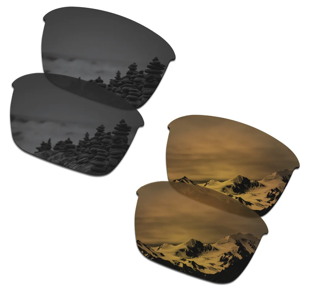 SmartVLT 2 Pairs Polarized Sunglasses Replacement Lenses for Oakley Thinlink Stealth Black and Bronze Gold
SmartVLT 2 Pairs Polarized Sunglasses Replacement Lenses for Oakley Thinlink Stealth Black and Bronze Gold