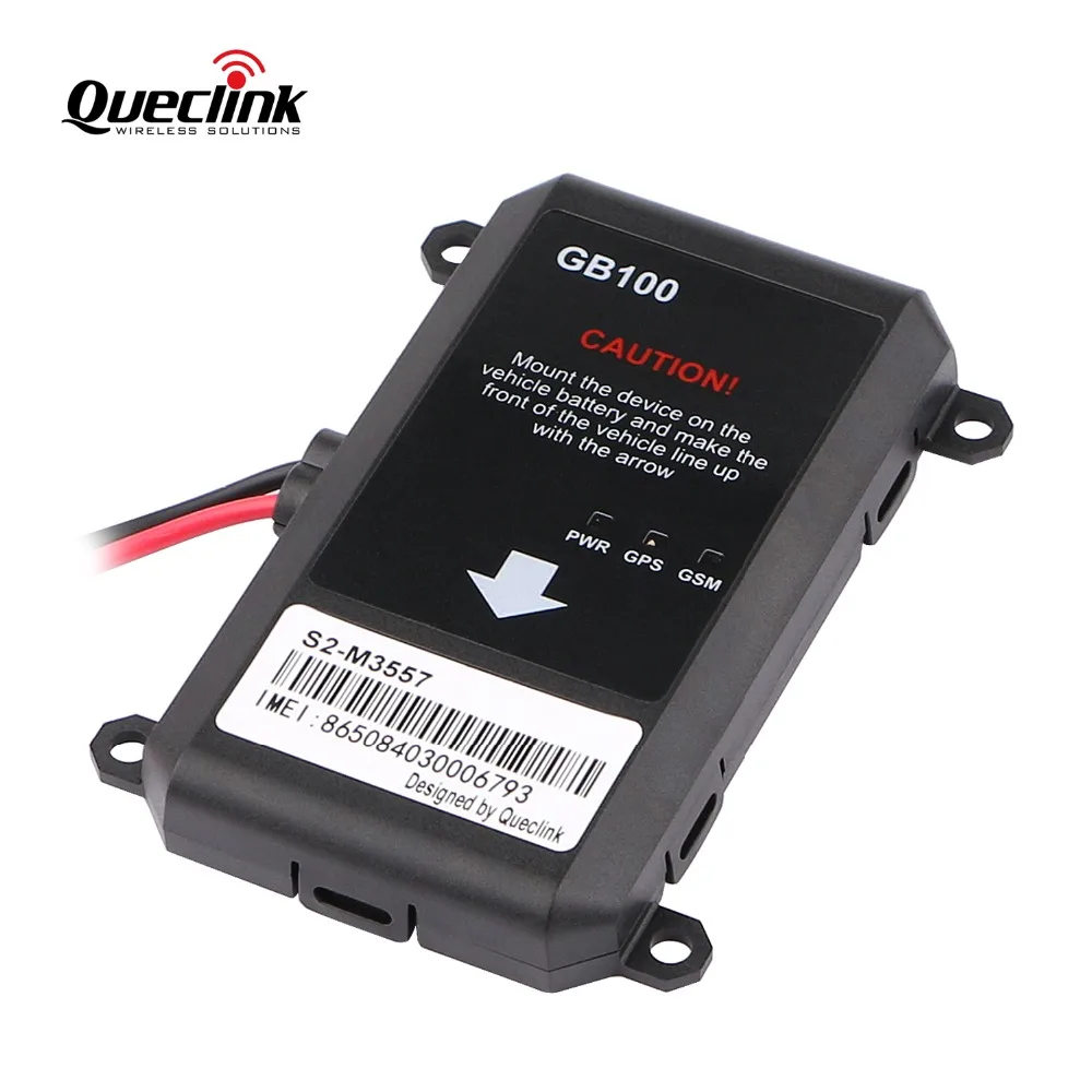 Автомобильный GPS трекер Queclink GB100 водонепроницаемый с аккумулятором IP65 8 32 В 200 мАч