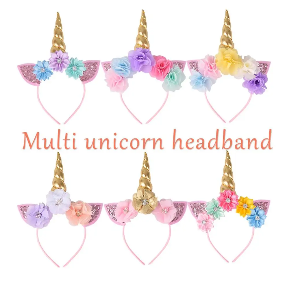 Girls Flower Unicorn Headband Baby Girls Pink/Gold Unicorn Birthday Party Hair Accessories Kids Birthday Favor Photo Props
Girls Flower Unicorn Headband Baby Girls Pink/Gold Unicorn Birthday Party Hair Accessories Kids Birthday Favor Photo Props