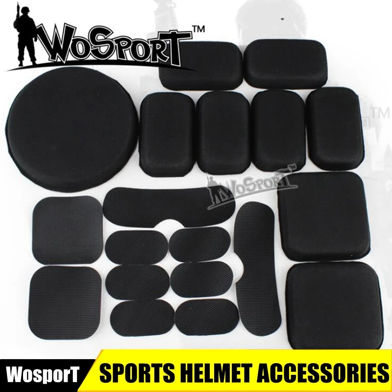 Universal Tactical Airsoft Helmet Accessories CS Helmet EVA Pads 19pcs set For FAST/ACH/MICH/Motorcycle Helmet
Universal Tactical Airsoft Helmet Accessories CS Helmet EVA Pads 19pcs set For FAST/ACH/MICH/Motorcycle Helmet