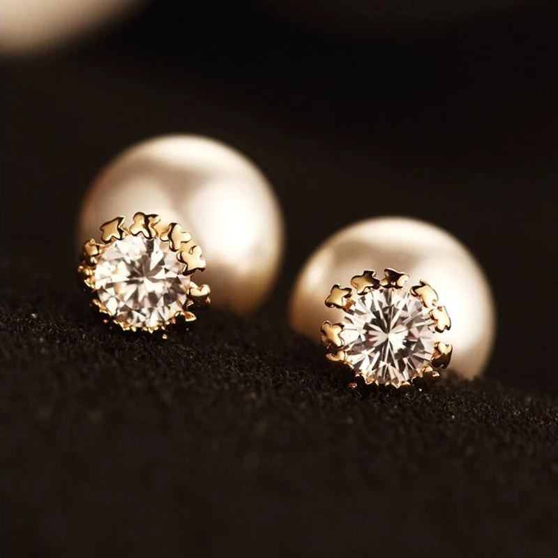 Female Earrings With Mother Zircon Women's Earrings Front Version Fashion Zircon Simulated Pearl Earrings Party Gifts For Women
Female Earrings With Mother Zircon Women's Earrings Front Version Fashion Zircon Simulated Pearl Earrings Party Gifts For Women