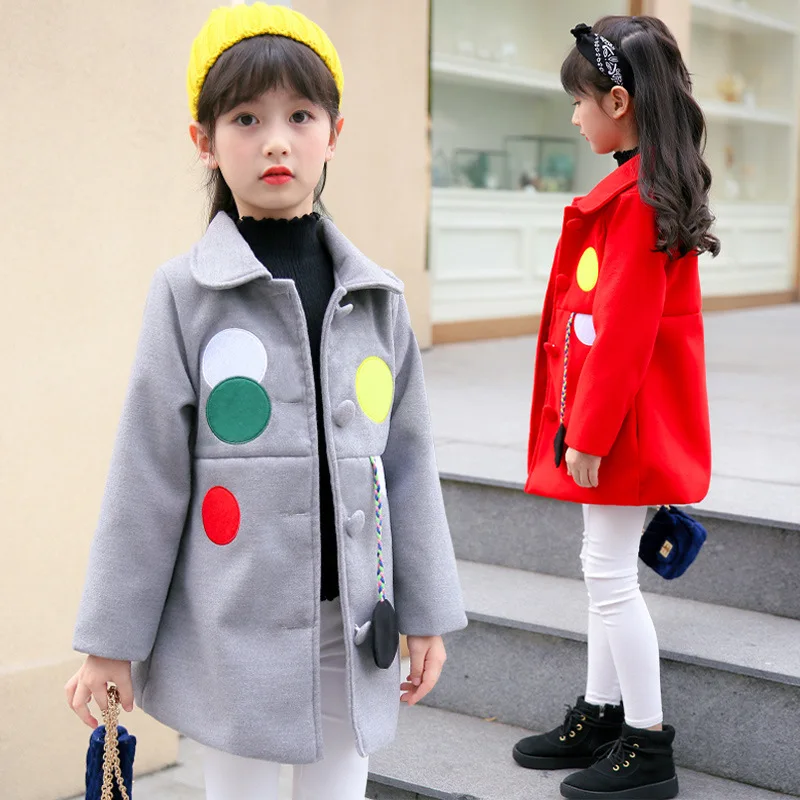 Girls Long Woolen Coat Fall and Winter Kids Clothes Korean Female Children Woollen Overcoat 4-10 Years Old
Girls Long Woolen Coat Fall and Winter Kids Clothes Korean Female Children Woollen Overcoat 4-10 Years Old