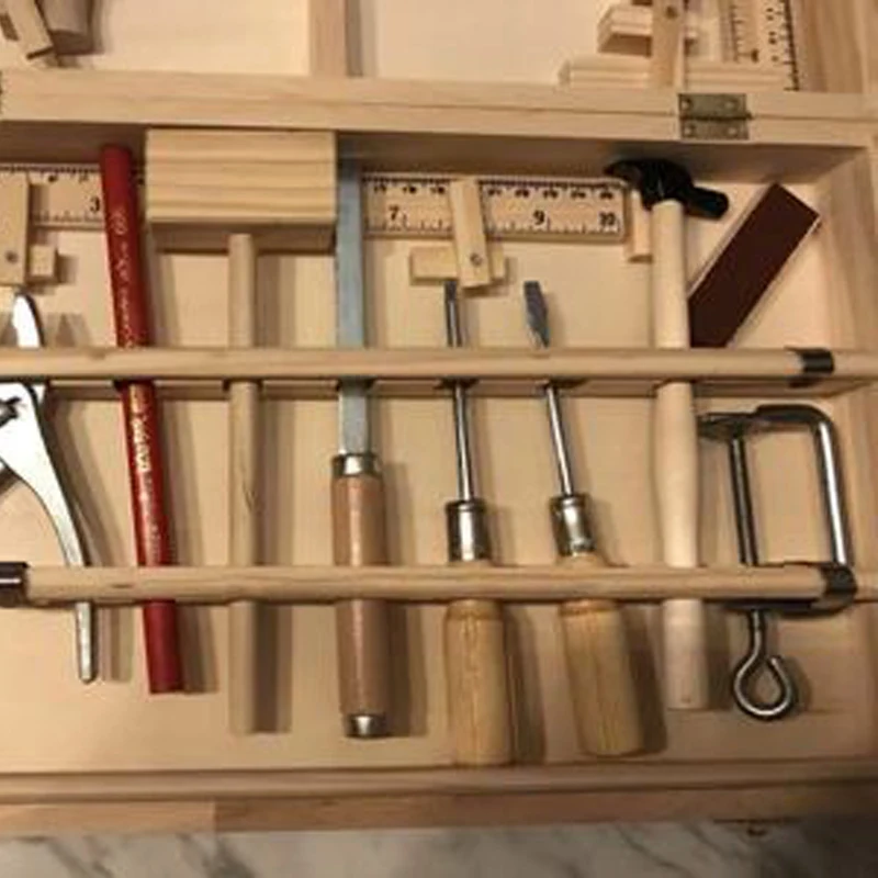NEW Children's Maintenance Wooden Toolbox Toy Simulation Disassembly Multi-purpose Woodworking Male Baby Play House Puzzle Set
NEW Children's Maintenance Wooden Toolbox Toy Simulation Disassembly Multi-purpose Woodworking Male Baby Play House Puzzle Set