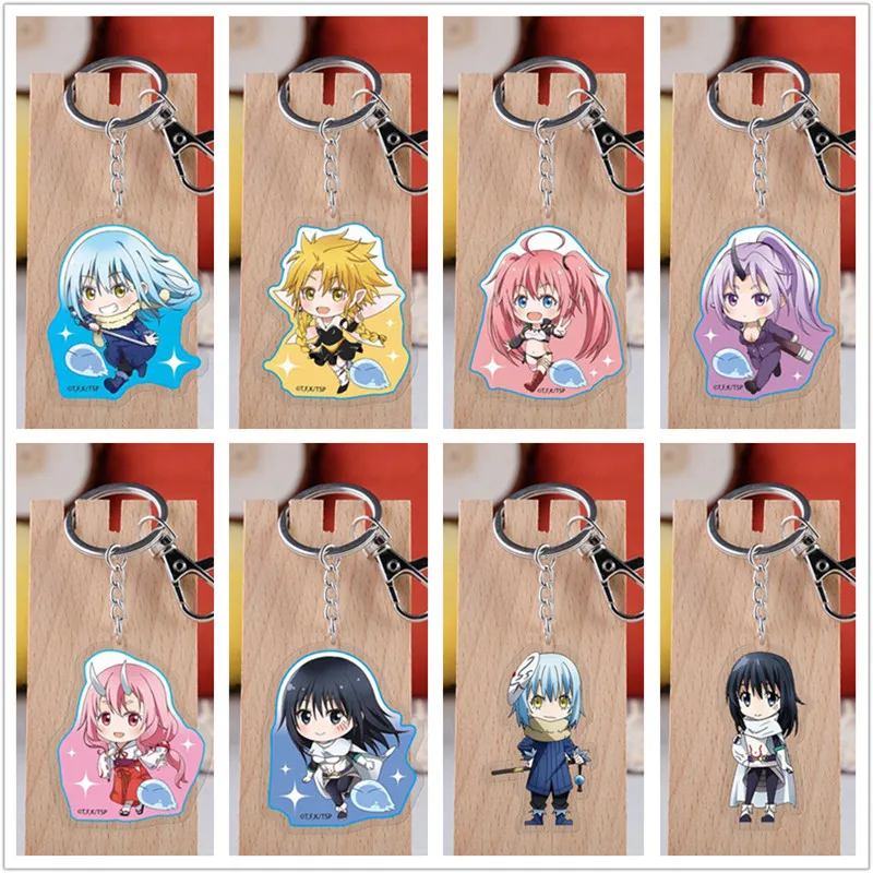 10 pcs/lot Anime That Time I Got Reincarnated as a Slime Acrylic Keychain Toy Rimuru Bag Pendant Double sided Key Ring Gifts
10 pcs/lot Anime That Time I Got Reincarnated as a Slime Acrylic Keychain Toy Rimuru Bag Pendant Double sided Key Ring Gifts