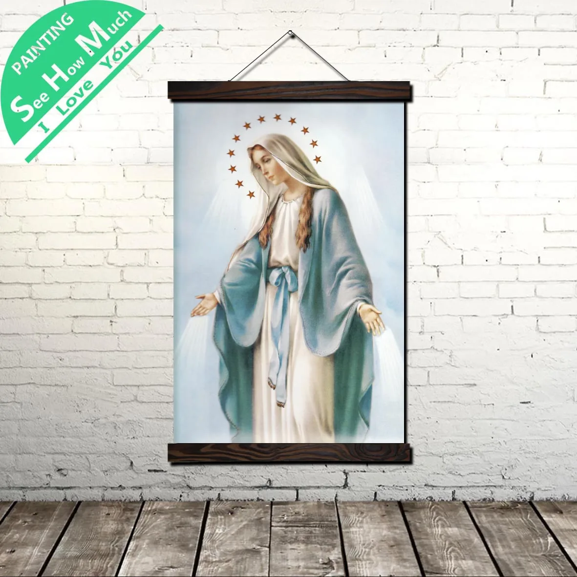 Mary Holding You Scroll Painting Canvas Vintage Poster and Prints Wall Art Pictures Living Room Bedroom Farmhouse Decoration
Mary Holding You Scroll Painting Canvas Vintage Poster and Prints Wall Art Pictures Living Room Bedroom Farmhouse Decoration