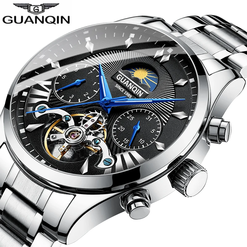 GUANQIN 2019 clock men's/mens watches top brand luxury automatic/mechanical/luxury watch men gold tourbillon mens reloj hombre
GUANQIN 2019 clock men's/mens watches top brand luxury automatic/mechanical/luxury watch men gold tourbillon mens reloj hombre