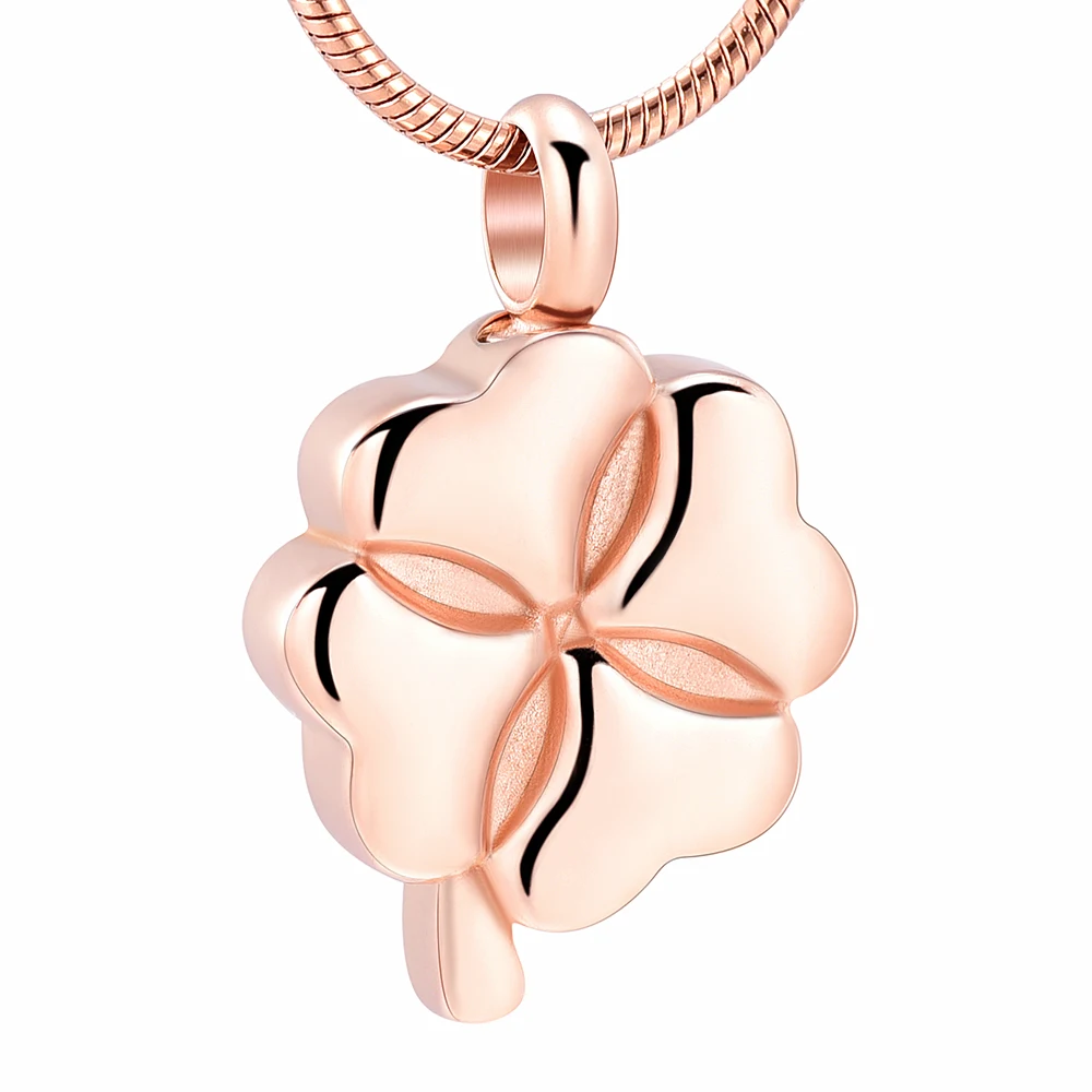 IJD9557 Stainless Steel Four Leaf Clover Cremation for Ashes Memorial Urn Pendant Necklace Ashes Keepsake Urns for Wome Jewelry
IJD9557 Stainless Steel Four Leaf Clover Cremation for Ashes Memorial Urn Pendant Necklace Ashes Keepsake Urns for Wome Jewelry