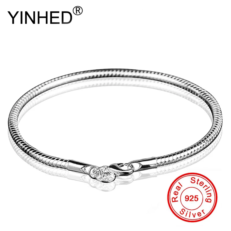 YINHED 100% Real 925 Sterling Silver Snake Chain Bracelet for Women and Men Length 20CM Width 3MM Bracelet Stamp S925 ZB020
YINHED 100% Real 925 Sterling Silver Snake Chain Bracelet for Women and Men Length 20CM Width 3MM Bracelet Stamp S925 ZB020