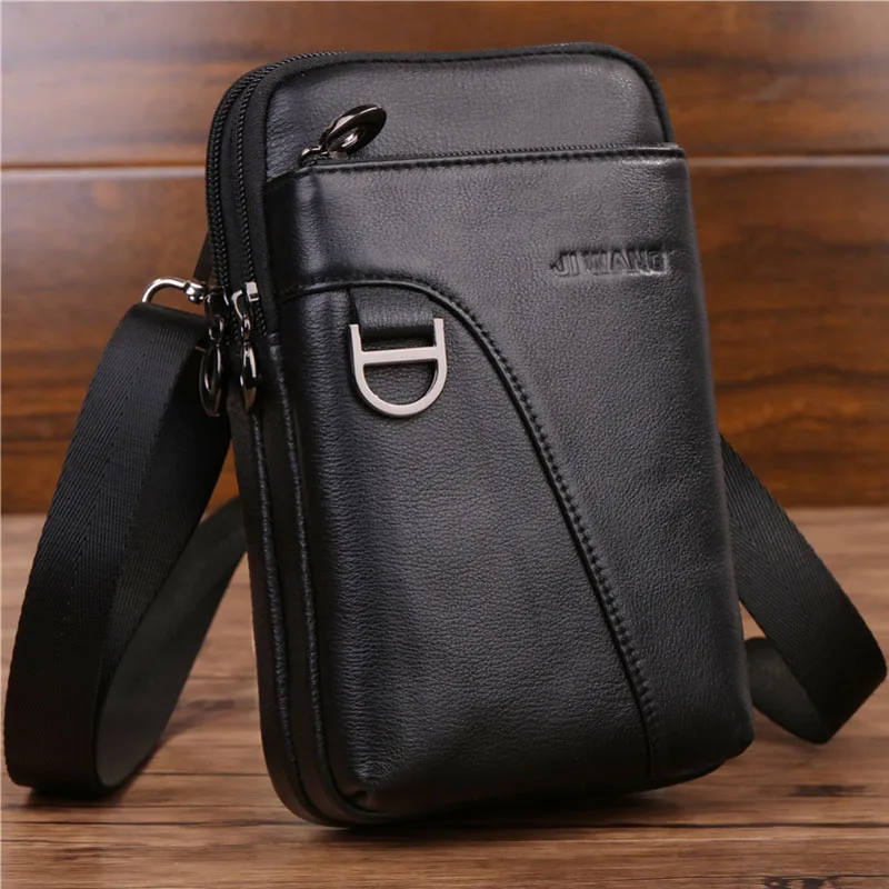 Men's Crossbody Shoulder Waist Bag Genuine Leather Fashion Cell Mobile Phone Case Messenger Bag Men Belt Fanny Hook Pack
Men's Crossbody Shoulder Waist Bag Genuine Leather Fashion Cell Mobile Phone Case Messenger Bag Men Belt Fanny Hook Pack