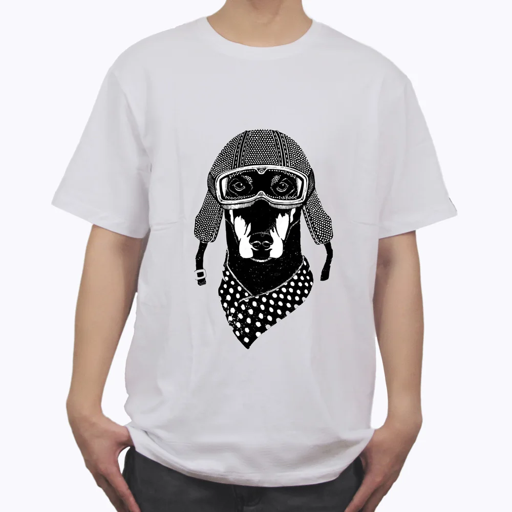 

KODASKIN Dog Graphics Soldier Tees Cheap Clothing Men's Casual Top Tees Clothes
