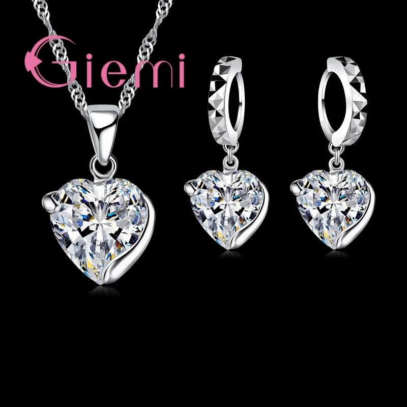 Forever Love Heart Austrian Crystal 925 Sterling Silver Female Jewelry Set Pendant Necklace Earrings Women Party Accessory
Forever Love Heart Austrian Crystal 925 Sterling Silver Female Jewelry Set Pendant Necklace Earrings Women Party Accessory