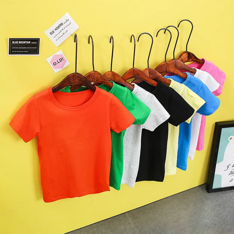 Summer Children T-shirt Solid Color Girls Shirts 2-8T Tops For Boys Cotton Kids Tees School Toddler Outerwear
Summer Children T-shirt Solid Color Girls Shirts 2-8T Tops For Boys Cotton Kids Tees School Toddler Outerwear
