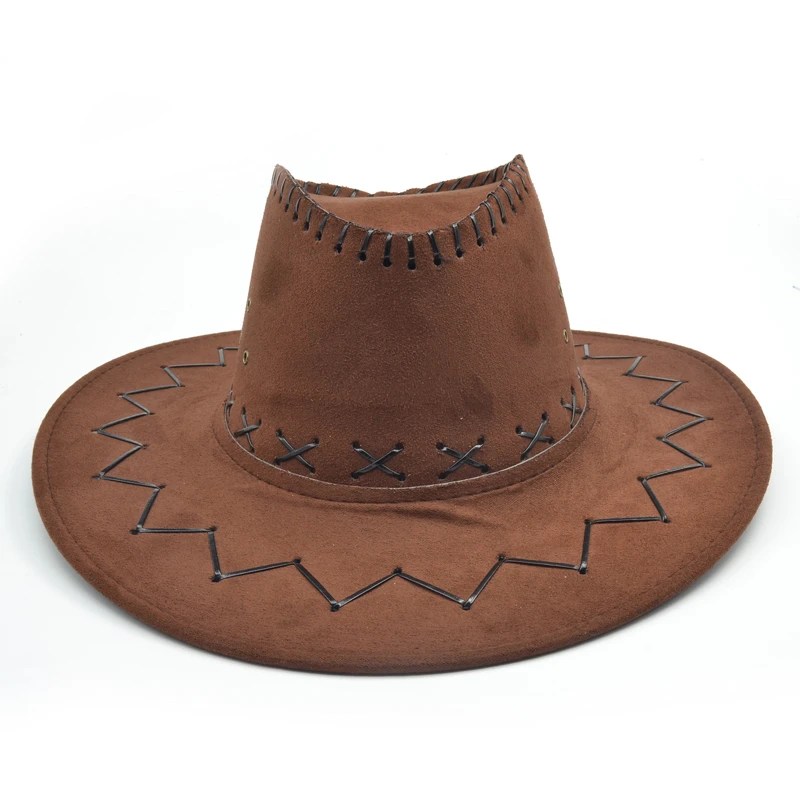 Новое поступление ковбойские шапки замшевые головные уборы Необычные Дикого