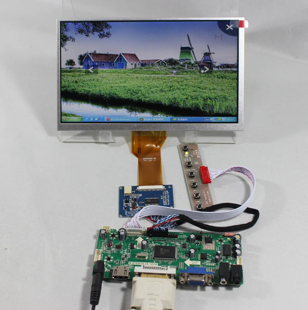 Плата контроллера аудиосигнала HD MI VGA DVI lcd NT68676 Tcon 9 дюймов AT090TN12 800x480 Lcd
Плата контроллера аудиосигнала HD MI VGA DVI lcd NT68676 Tcon 9 дюймов AT090TN12 800x480 Lcd