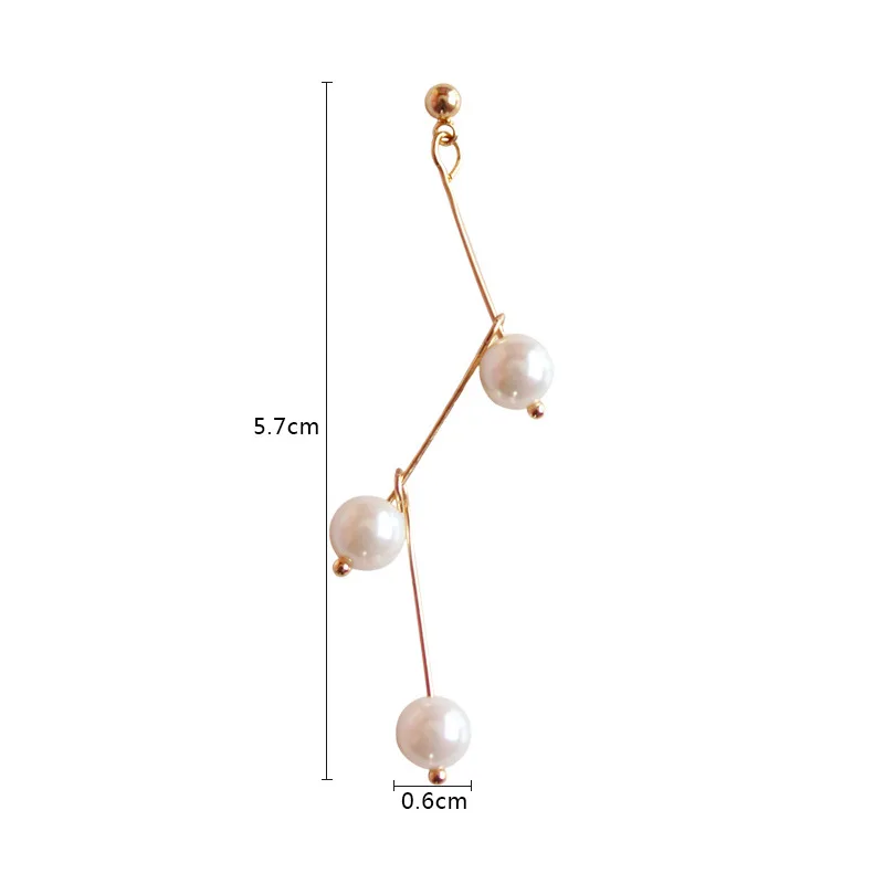 3 White Simulated Pearl Sick Connecting Tassel Golden Drop Earrings Dangle Earrings for Women
3 White Simulated Pearl Sick Connecting Tassel Golden Drop Earrings Dangle Earrings for Women