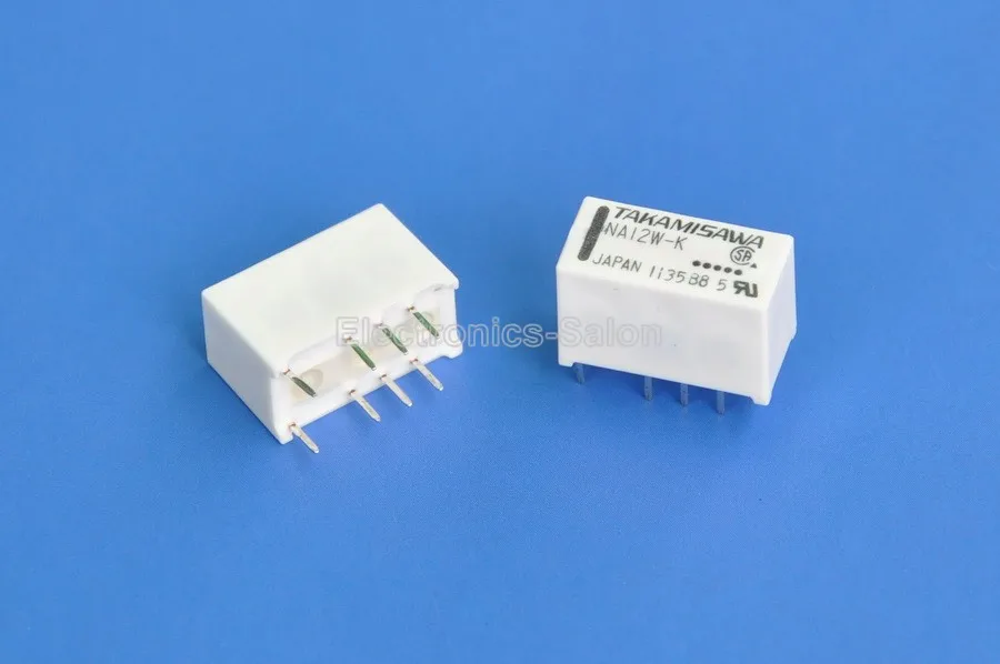 ( 4 pcs/lot ) TAKAMISAWA NA12W-K DPDT Miniature Relay, 12VDC, for Signal Switching
( 4 pcs/lot ) TAKAMISAWA NA12W-K DPDT Miniature Relay, 12VDC, for Signal Switching