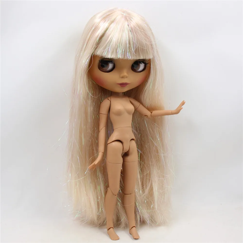 ICY DBS Blyth doll 1/6 toy joint body bjd dark skin matte face Shining Blonde hair naked doll 30cm
ICY DBS Blyth doll 1/6 toy joint body bjd dark skin matte face Shining Blonde hair naked doll 30cm