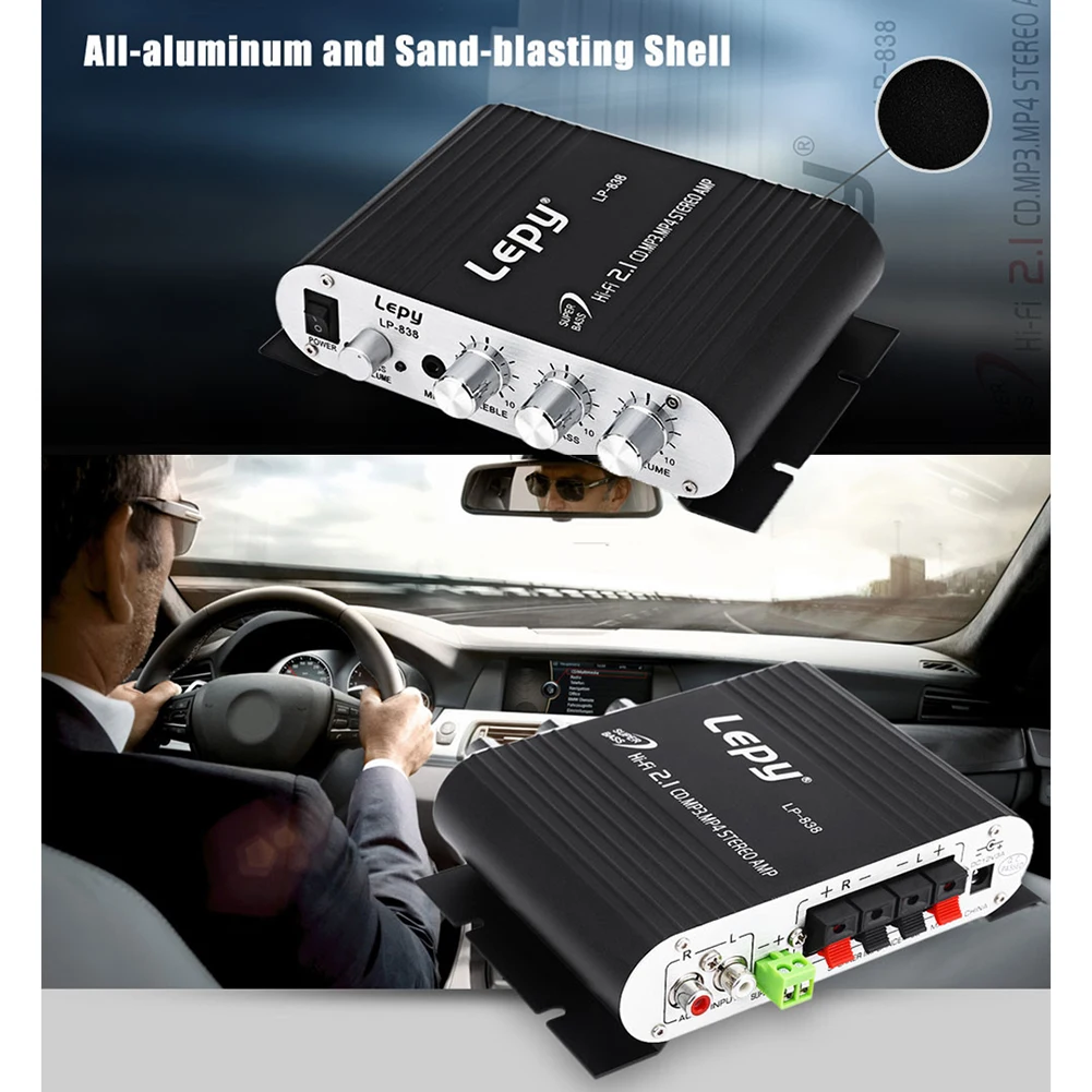 ATS для LVPIN автомобильный супер бас Hi Fi 2 1 стерео усилитель AMP ПК домашний плеер