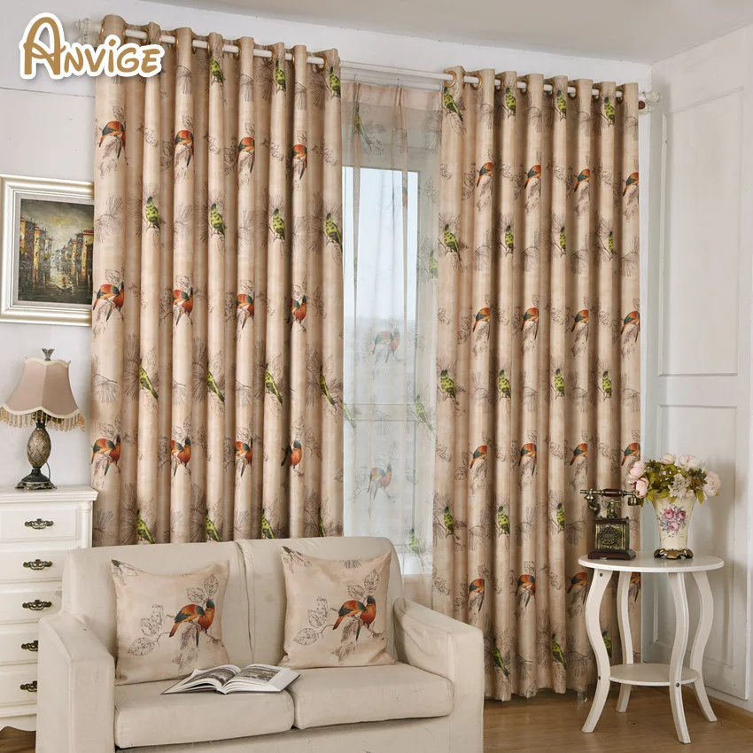 Eco-friendly Pastoral Printing Blackout Curtain Window Treatment Customize Curtain Blinds For Living Room
Eco-friendly Pastoral Printing Blackout Curtain Window Treatment Customize Curtain Blinds For Living Room