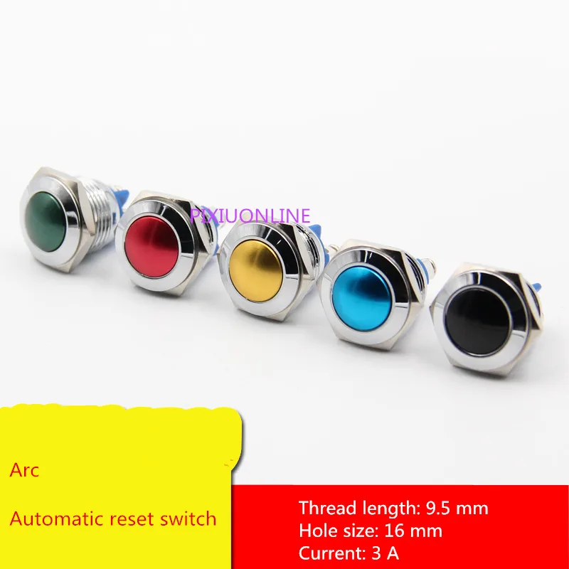 1PCS YT953 Metal case Hole Size 16 mm Automatic Reset Switch Arc Apply to Entrance Guard /The Horn
1PCS YT953 Metal case Hole Size 16 mm Automatic Reset Switch Arc Apply to Entrance Guard /The Horn