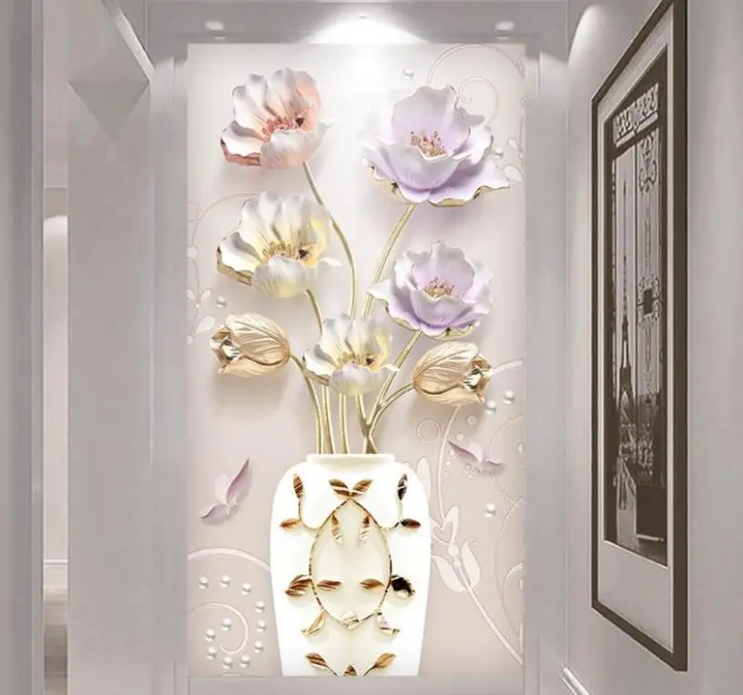 Customized 3D wallpaper mural modern simple relief three-dimensional tulip home and new Chinese porch decorative paintings
Customized 3D wallpaper mural modern simple relief three-dimensional tulip home and new Chinese porch decorative paintings