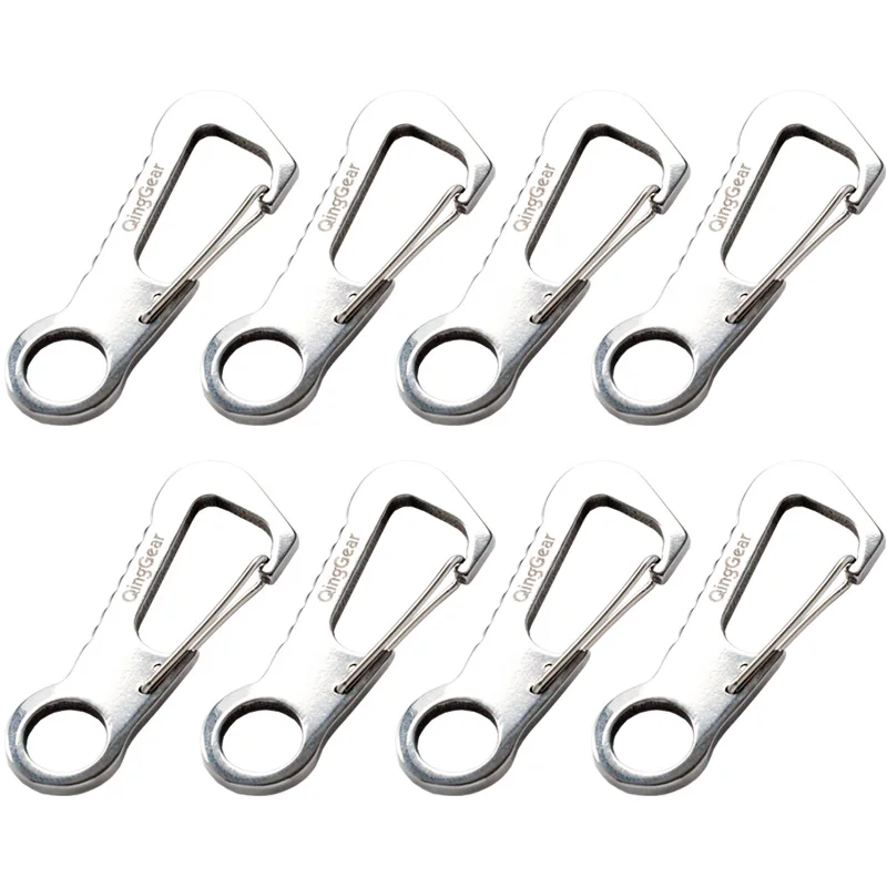 8PCS QingGear Multifunctional Spring Clasps Bottle Opener Backpack Clip Keychain Carabiner Metal Hooks Tactical Survival Gear
8PCS QingGear Multifunctional Spring Clasps Bottle Opener Backpack Clip Keychain Carabiner Metal Hooks Tactical Survival Gear