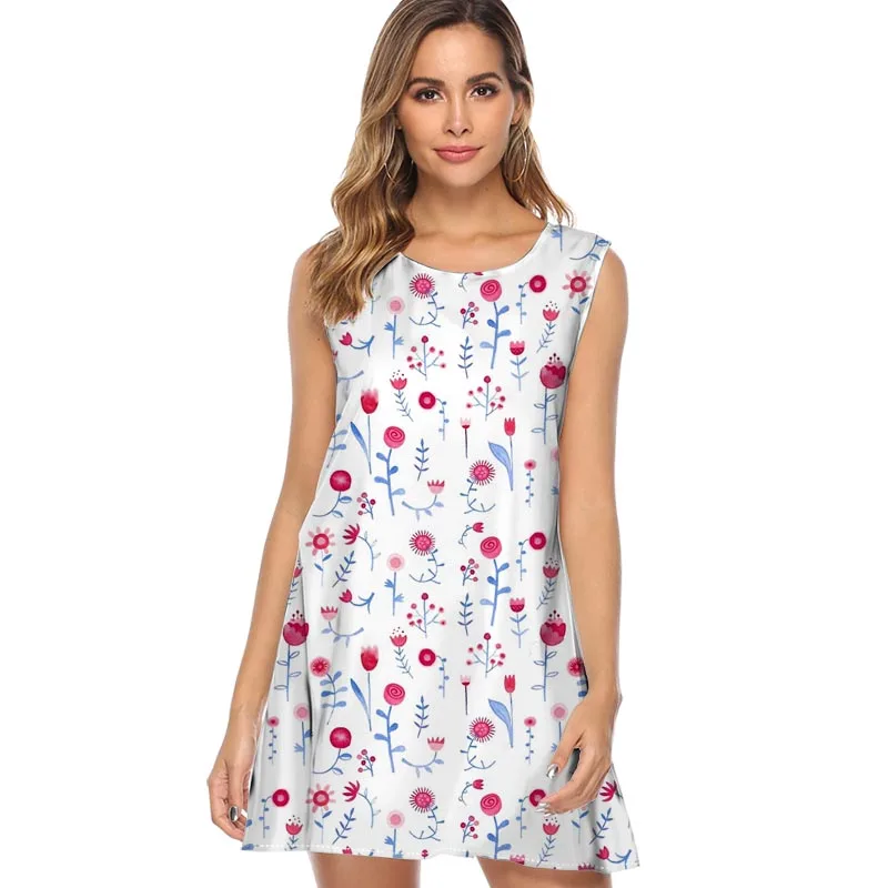 Metallic Ocean Print Summer Dress 2019 New Style Sleeveless Casual Chiffon Dress for Women A line fashion Mini loose Dresses
Metallic Ocean Print Summer Dress 2019 New Style Sleeveless Casual Chiffon Dress for Women A line fashion Mini loose Dresses