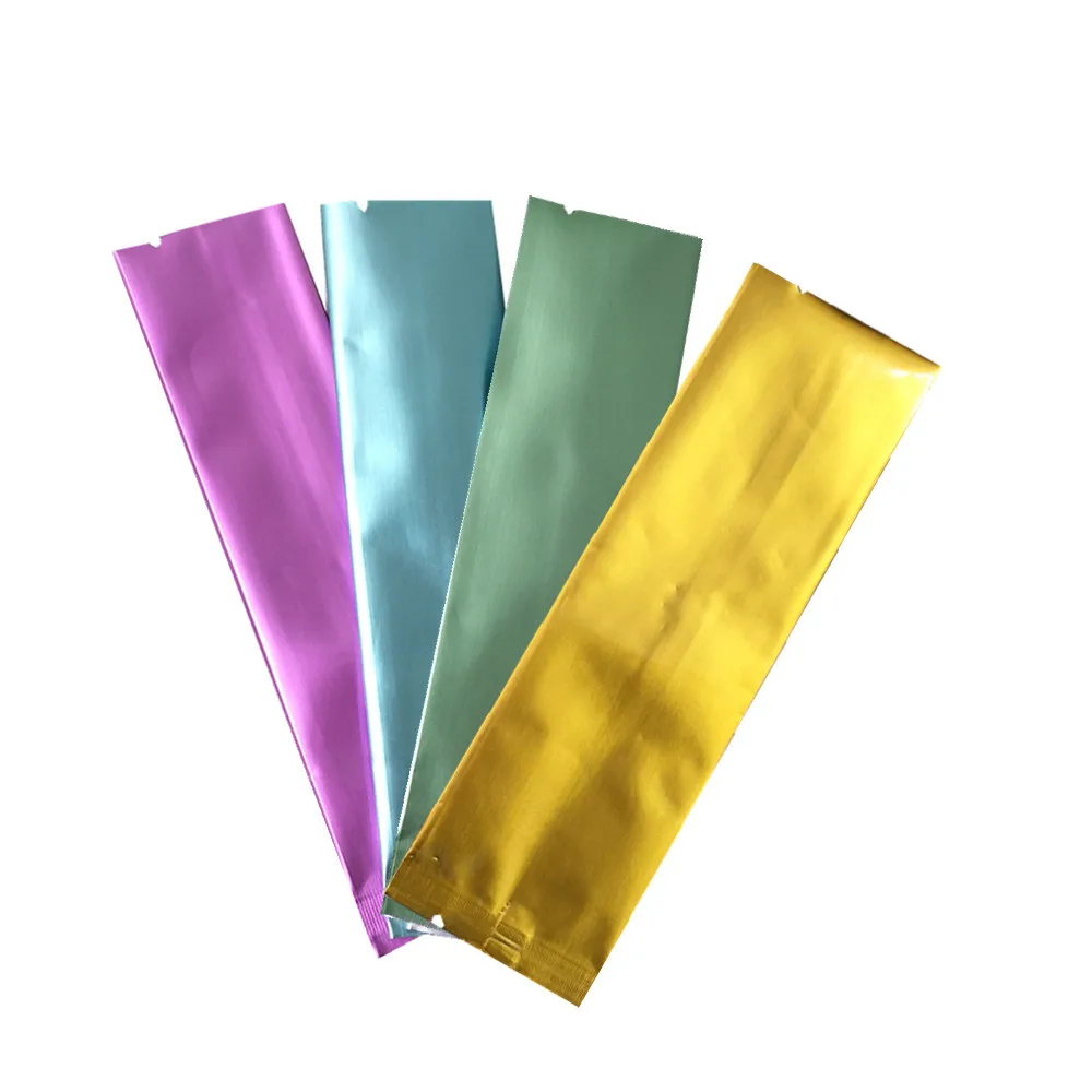 100Pcs 3x12cm Long Colorful Aluminum Foil Package Bag OPen Top Heat Seal Coffee Powder Tea Nuts Storage Bag Flat Mylar Pack Bags
100Pcs 3x12cm Long Colorful Aluminum Foil Package Bag OPen Top Heat Seal Coffee Powder Tea Nuts Storage Bag Flat Mylar Pack Bags