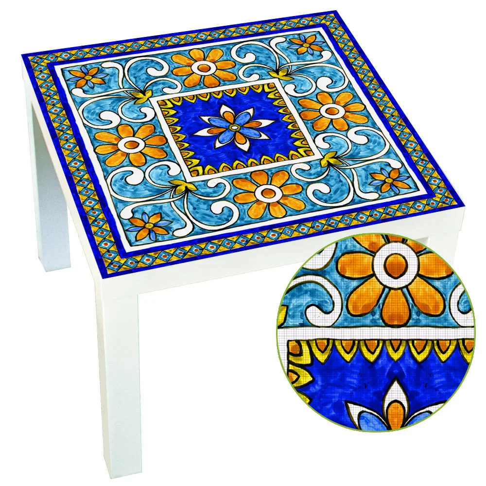 Ltalian Majolica Tiles Italy Style Lack Table Desk Tops Covers Decorative Refresh Film Wall Stickers For Home Decoration Supply
Ltalian Majolica Tiles Italy Style Lack Table Desk Tops Covers Decorative Refresh Film Wall Stickers For Home Decoration Supply