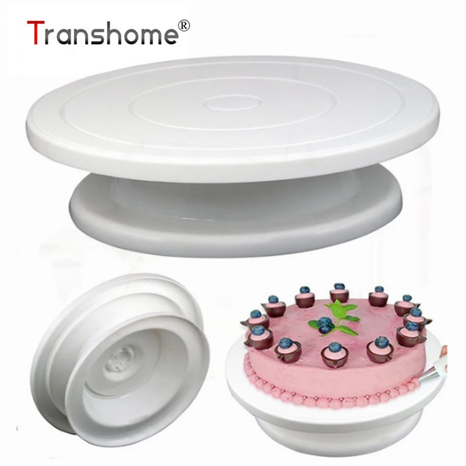 Transhome Cake Turntable Plastic Cake Stand Rotating Anti-skid Cake Decorating Turntable Cake Rotary Table Kitchen Baking Tools
Transhome Cake Turntable Plastic Cake Stand Rotating Anti-skid Cake Decorating Turntable Cake Rotary Table Kitchen Baking Tools