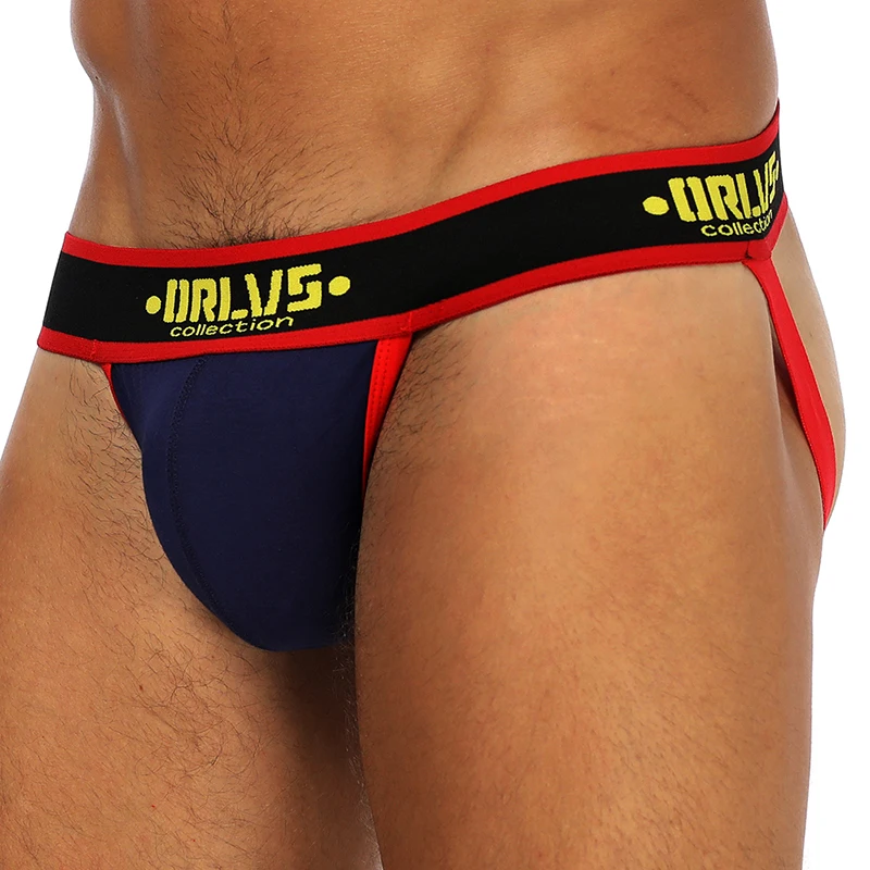 ORLVS 2019 Gay jockstrap 5 шт./партия нижнее белье сетчатые мужские трусики стринги с