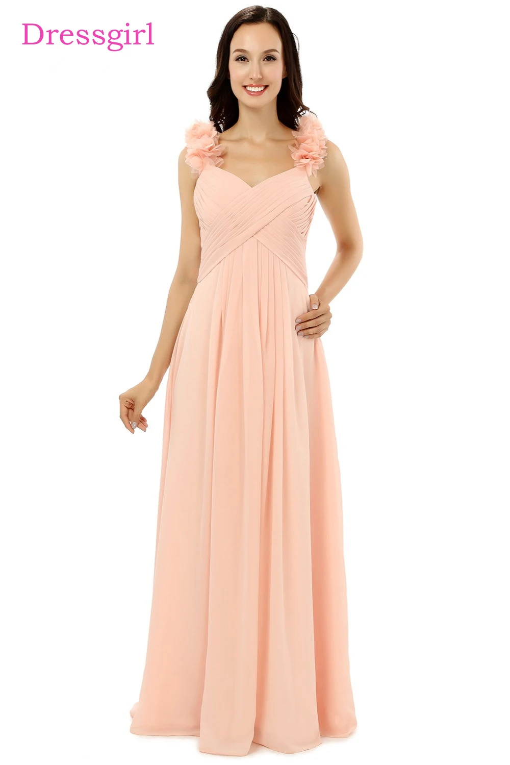 New Cheap Bridesmaid Dresses Under 50 A-line Spaghetti Straps Floor Length Coral Chiffon Wedding Party Dresses
New Cheap Bridesmaid Dresses Under 50 A-line Spaghetti Straps Floor Length Coral Chiffon Wedding Party Dresses