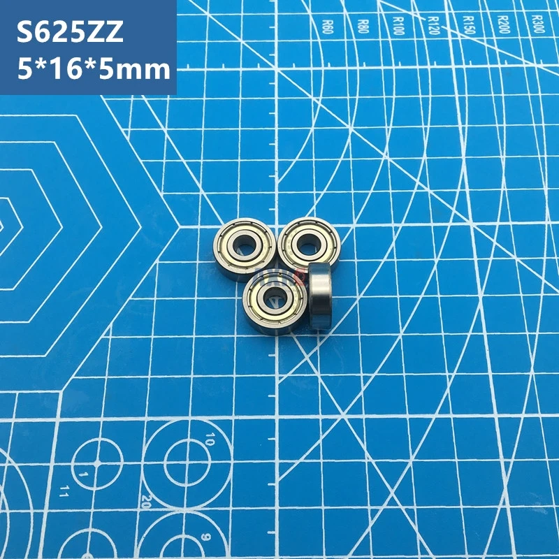 Free Shipping high quality 10pcs S625 Z Miniature stainless steel deep groove ball bearing S625ZZ 5*16*5 mm for 3D printer S625Z
Free Shipping high quality 10pcs S625 Z Miniature stainless steel deep groove ball bearing S625ZZ 5*16*5 mm for 3D printer S625Z