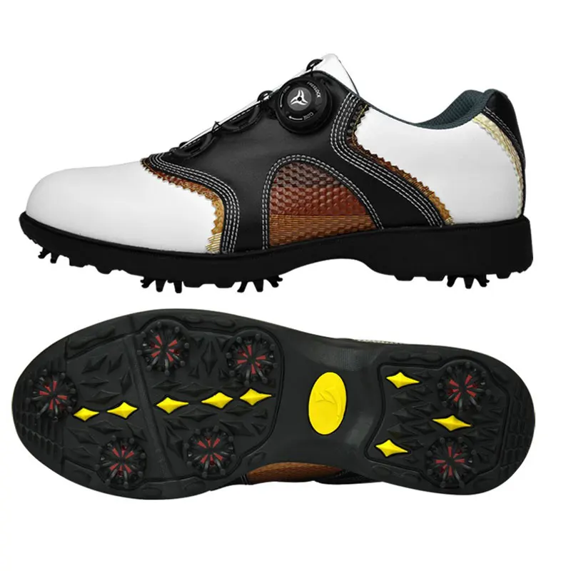 Professional Golf Shoes For Men Waterproof Spikes Nail Training Sneakers Game Design Antiskid Shoes Breathable Trainers D0602
Professional Golf Shoes For Men Waterproof Spikes Nail Training Sneakers Game Design Antiskid Shoes Breathable Trainers D0602