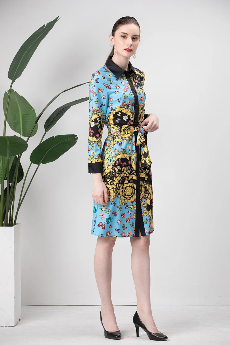 MIUXIMAO High Quality 2019 Summer&spring Luxurious Dress Flower insect print Eleghant Casual Dress Women vestido With Bilt
MIUXIMAO High Quality 2019 Summer&spring Luxurious Dress Flower insect print Eleghant Casual Dress Women vestido With Bilt