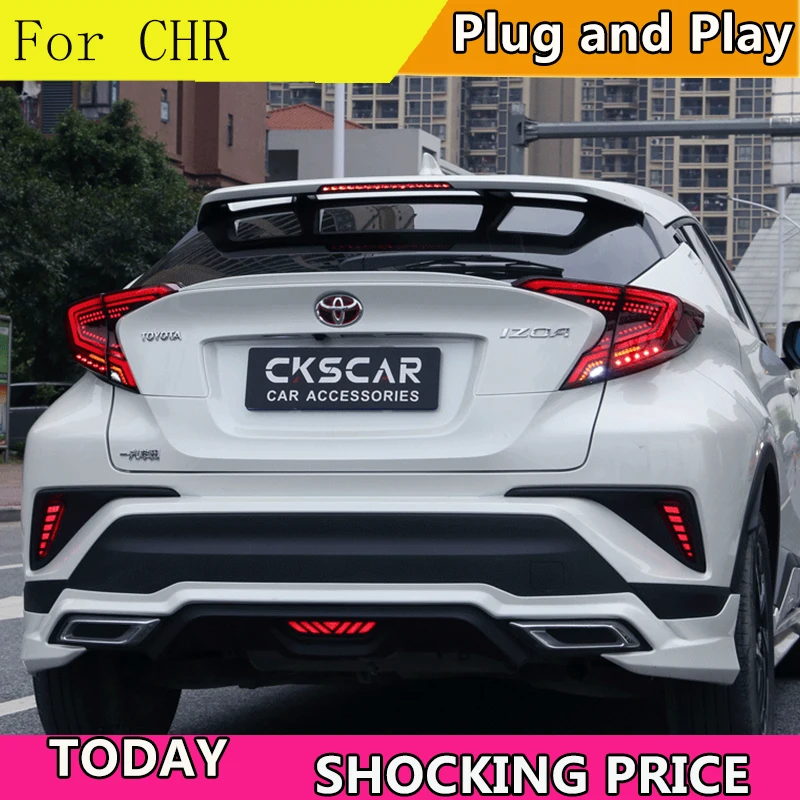 Car styling Tail Lights For Toyota CH-R C-HR CHR 2017-2018 Led Tail Lights Fog lamp Rear Lamp DRL+Brake+Park+Signal lights
Car styling Tail Lights For Toyota CH-R C-HR CHR 2017-2018 Led Tail Lights Fog lamp Rear Lamp DRL+Brake+Park+Signal lights