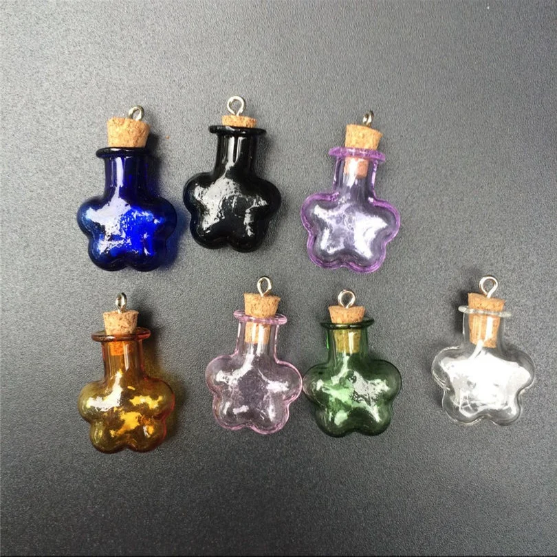 Mini Flower Pendant With Metal Loop Small Colors Art Bottles Handmade Gift Party Cute Bottles Mix 7Colors Free shipping
Mini Flower Pendant With Metal Loop Small Colors Art Bottles Handmade Gift Party Cute Bottles Mix 7Colors Free shipping