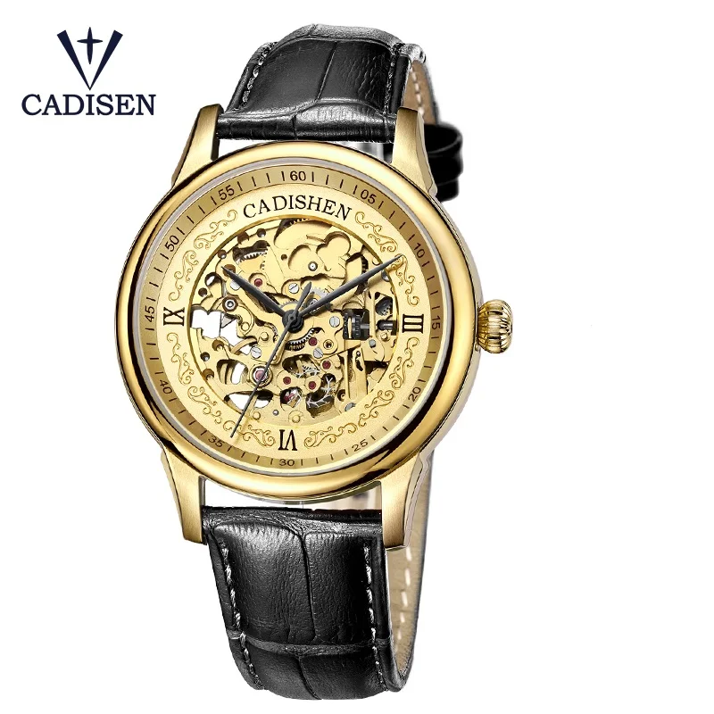 CADISEN luxury men's watch automatic mechanical leather watch men's fashion business watch waterproof 50M
CADISEN luxury men's watch automatic mechanical leather watch men's fashion business watch waterproof 50M
